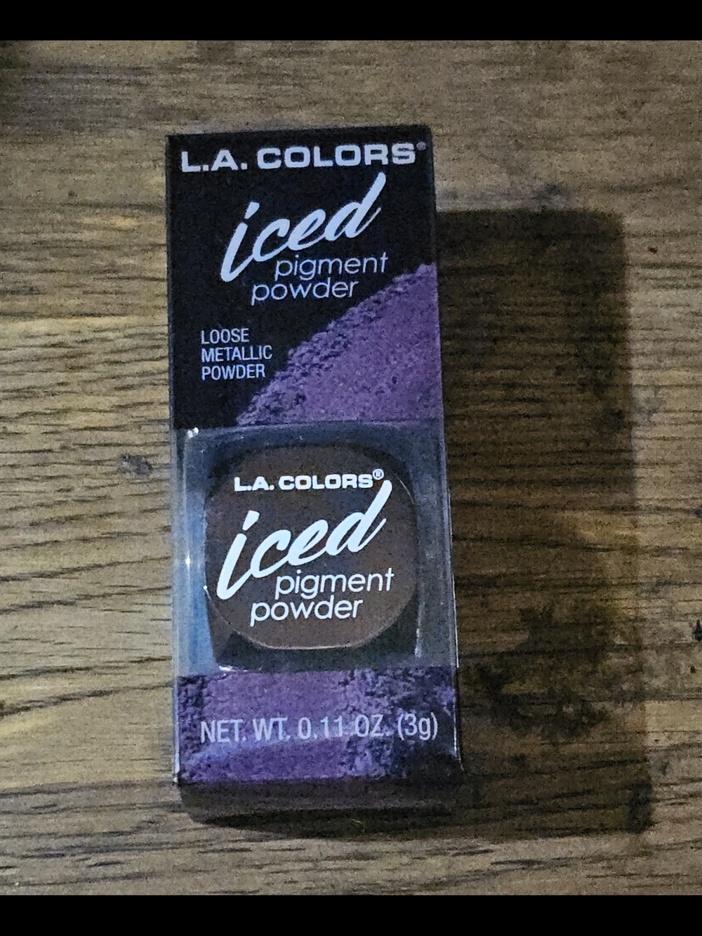 L.A. Colors Iced Pigment Powder in CEP537A Glisten 0.11oz BNIB